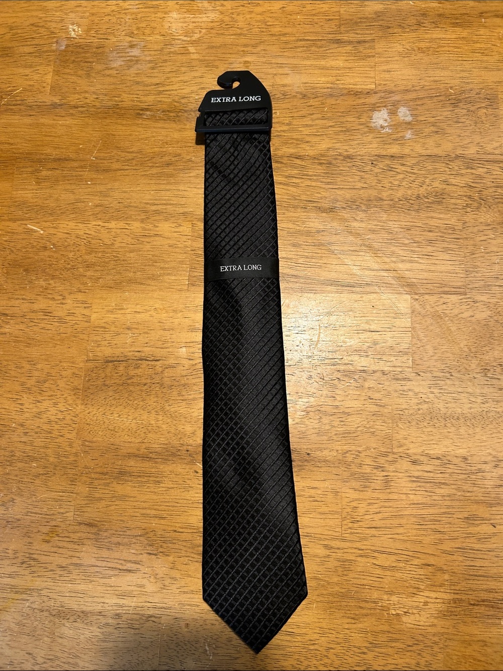 Joseph Abboud Black Textured Extra Long Tie